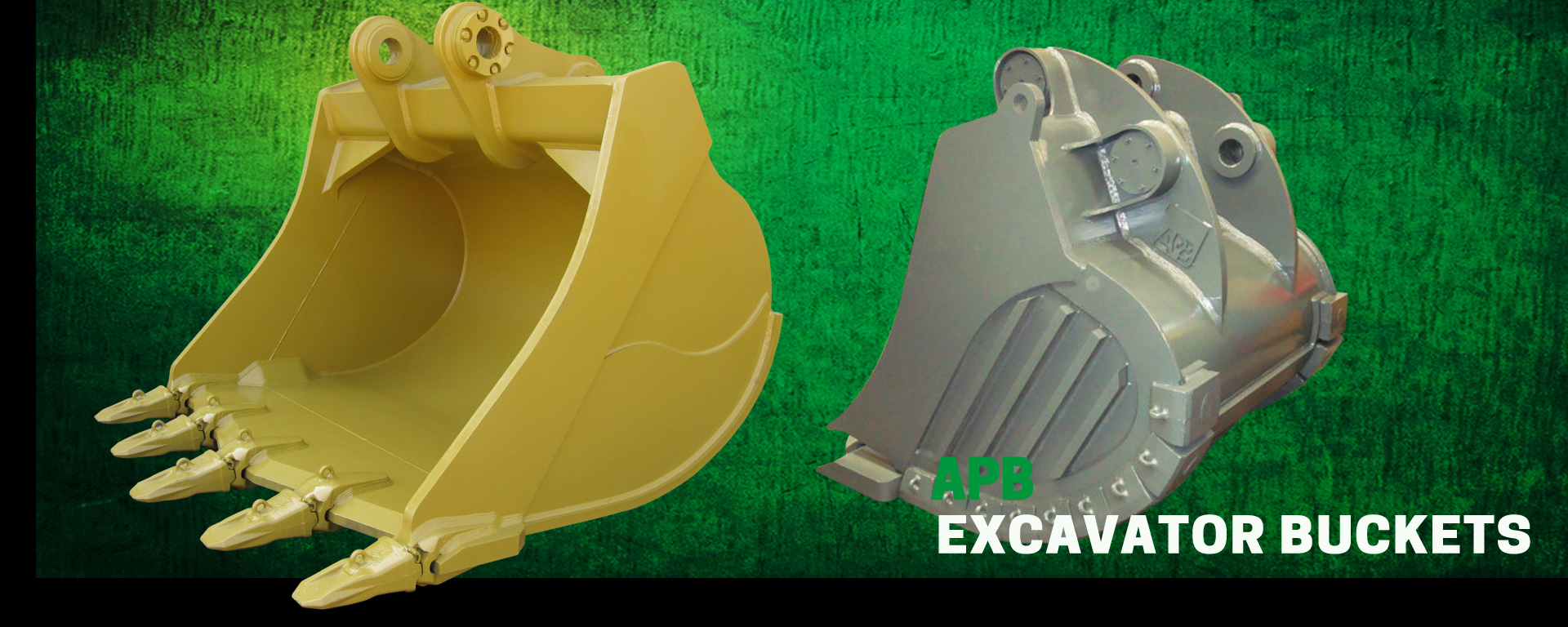 Heavy duty buckets for mining excavators